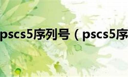 谁有pscs5序列号